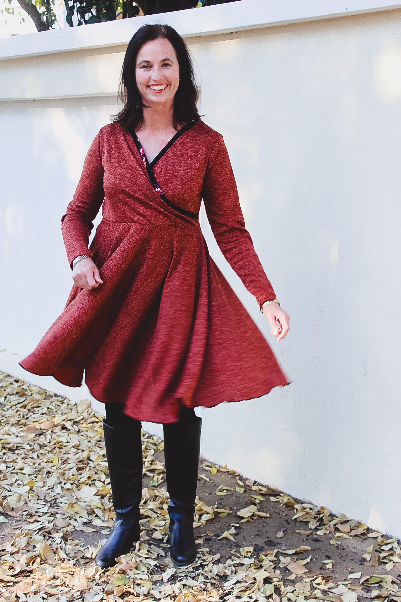 Callie Wrap Dress sewing pattern Sew Along Day 3