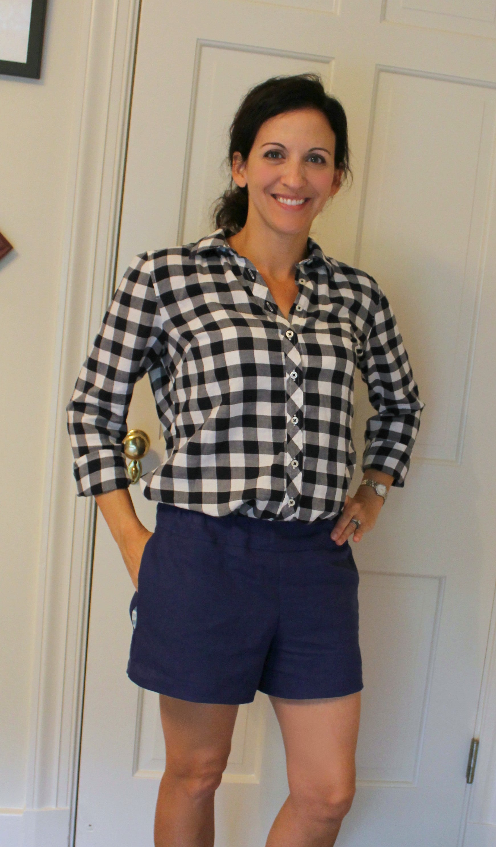 How to add pockets to shorts + FREE pocket pattern piece