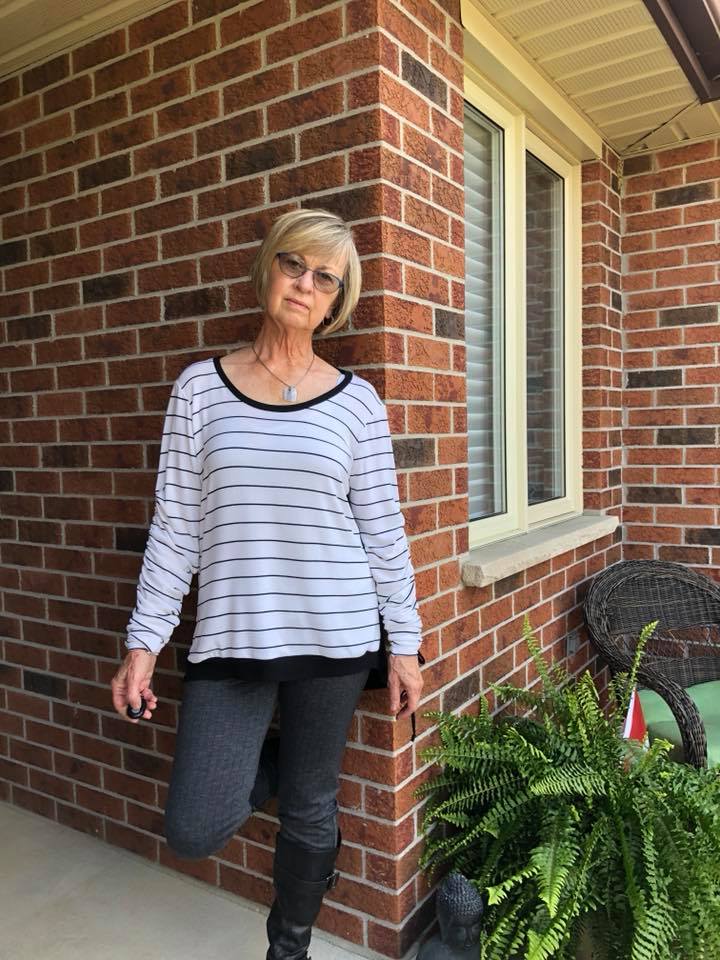 Drawstring Sleeve Sweater Top PDF sewing pattern