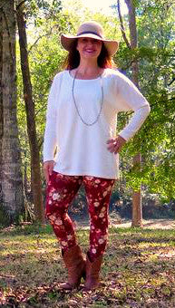 Women's Drop Shoulder Top pdf sewing pattern (sizes XS-XXXL / 0-26)