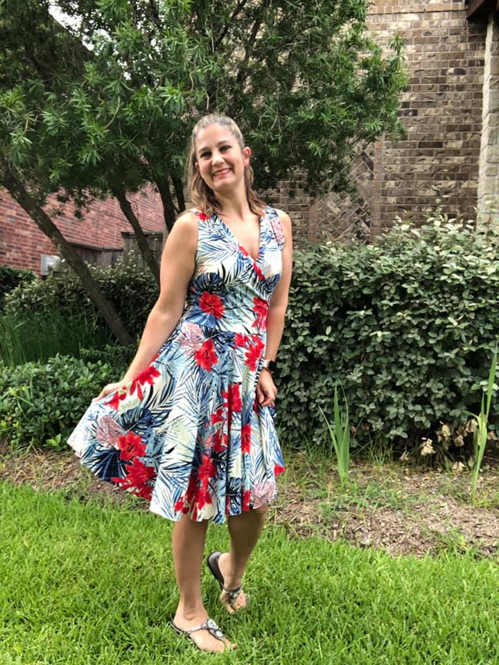 The Callie Wrap Dress sewing pattern for Women