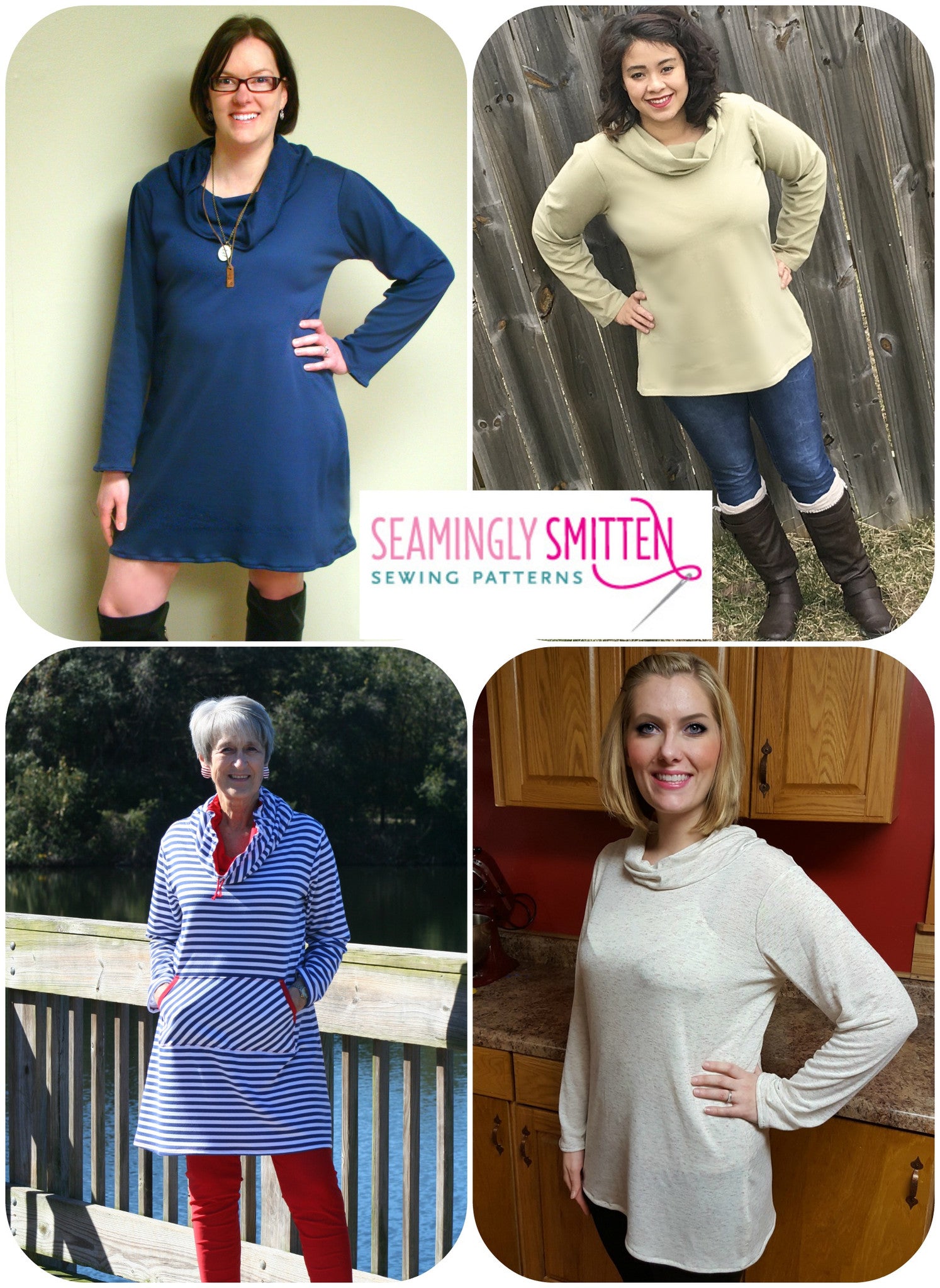Women's Cowl Neck Tunic/Top/Dress