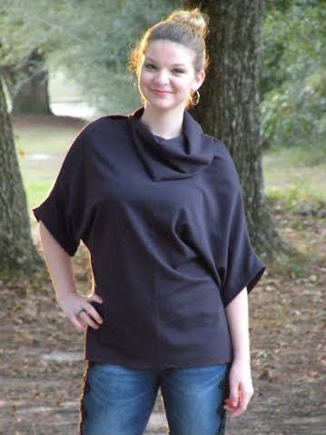 Women's Dolman Sleeve Sweater with Asymmetrical Collarsweater