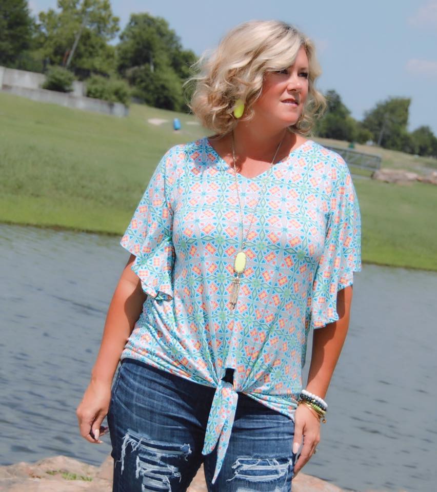 Tie Front Flutter Top