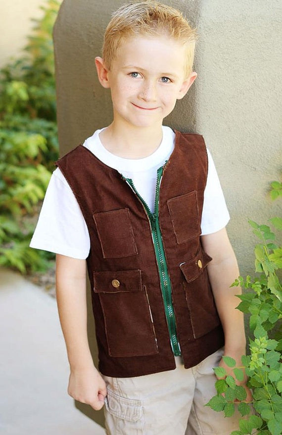Boy's Cargo Vest (Sizes 3m-10yrs)