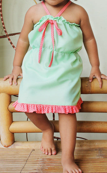 Girls Ruffled Halter Dress pdf sewing pattern Seamingly Smitten Girls Ruffled Halter Dress pdf sewing pattern Seamingly Smitten