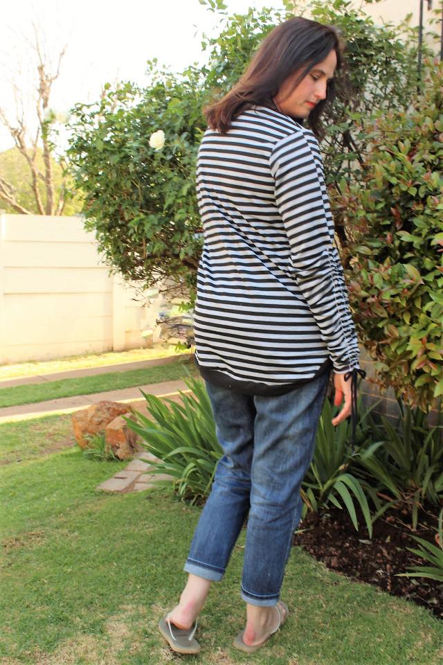 Drawstring Sleeve Sweater Top PDF sewing pattern