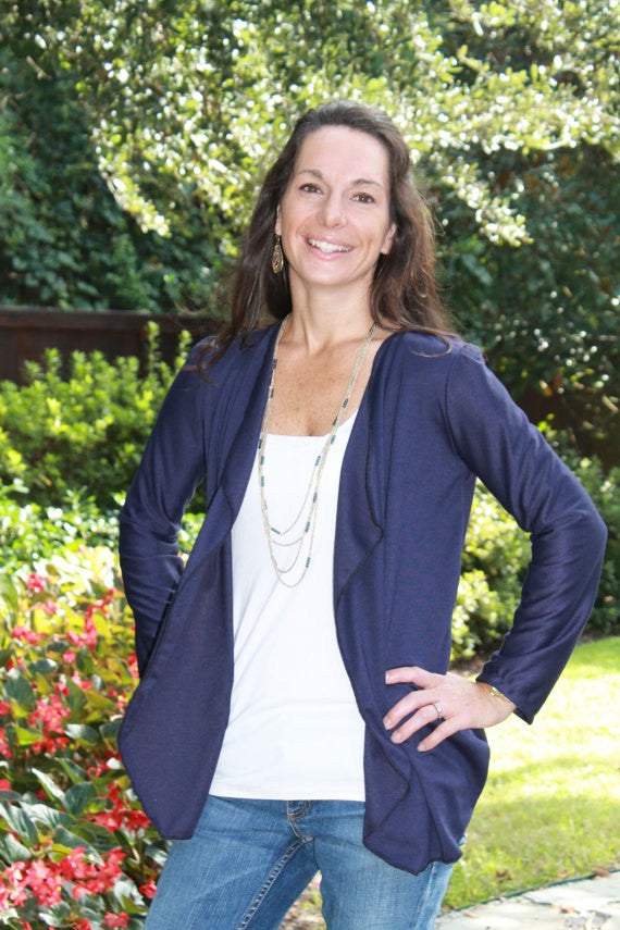 Women's Knit Draped Cardigan XS-XXL (Sizes 0-22)