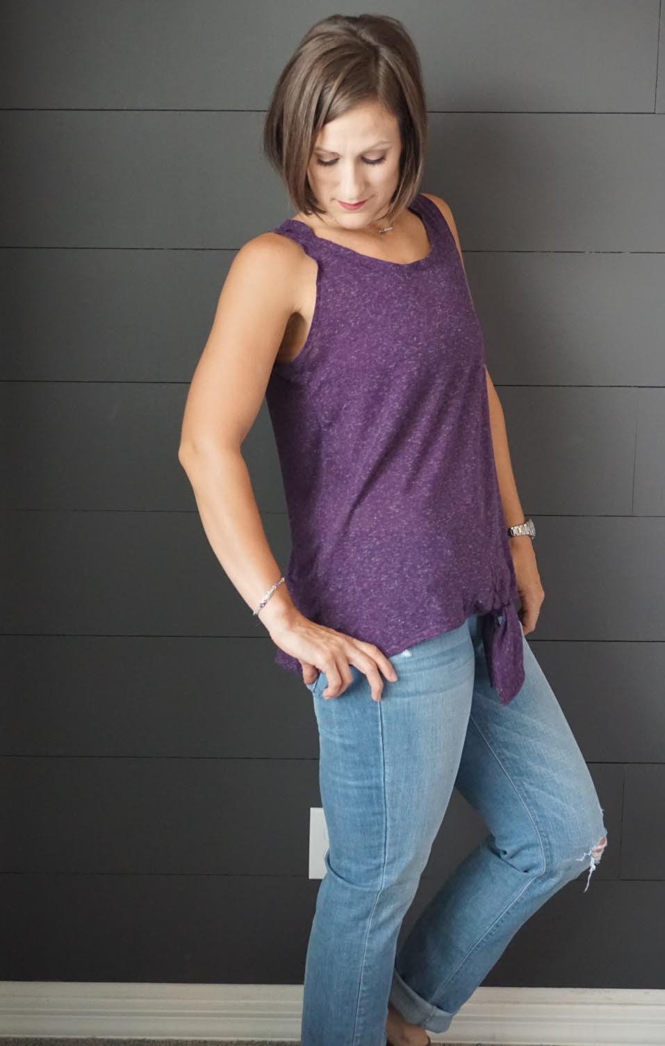 Women's Draped Tank PDF Sewing Pattern Review by Rebecca Tresler - Seamingly Smitten