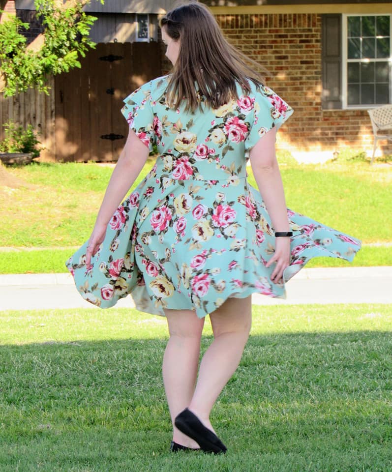 The Callie Wrap Dress sewing pattern for Women