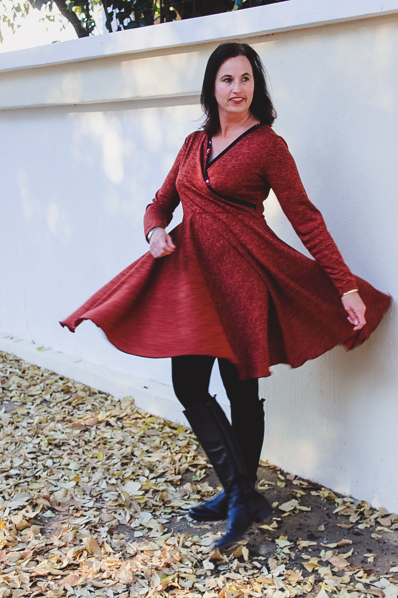 The Callie Wrap Dress sewing pattern for Women