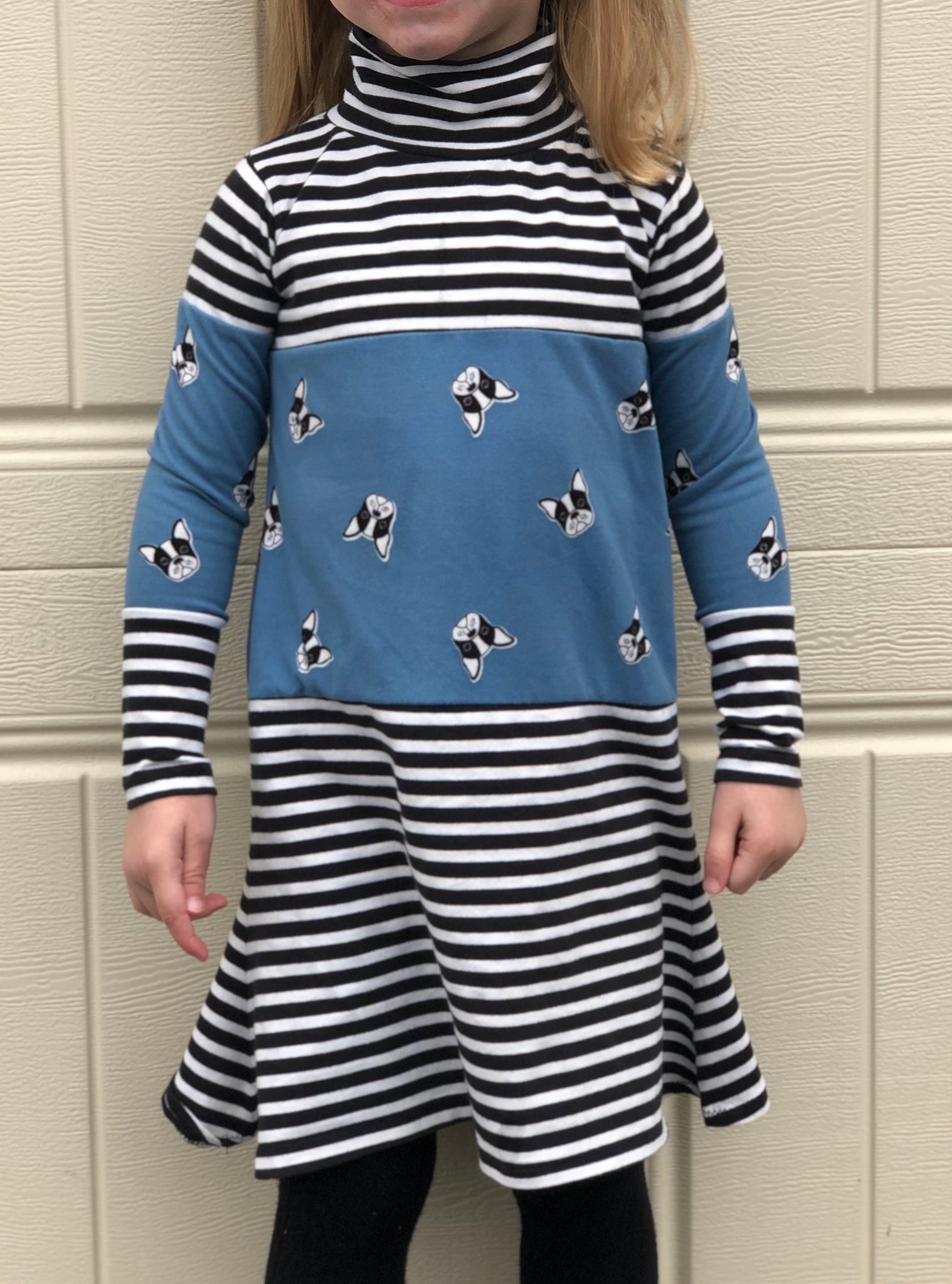 Girl's Jolene Turtleneck Dress and Top pattern 2T-16yrs