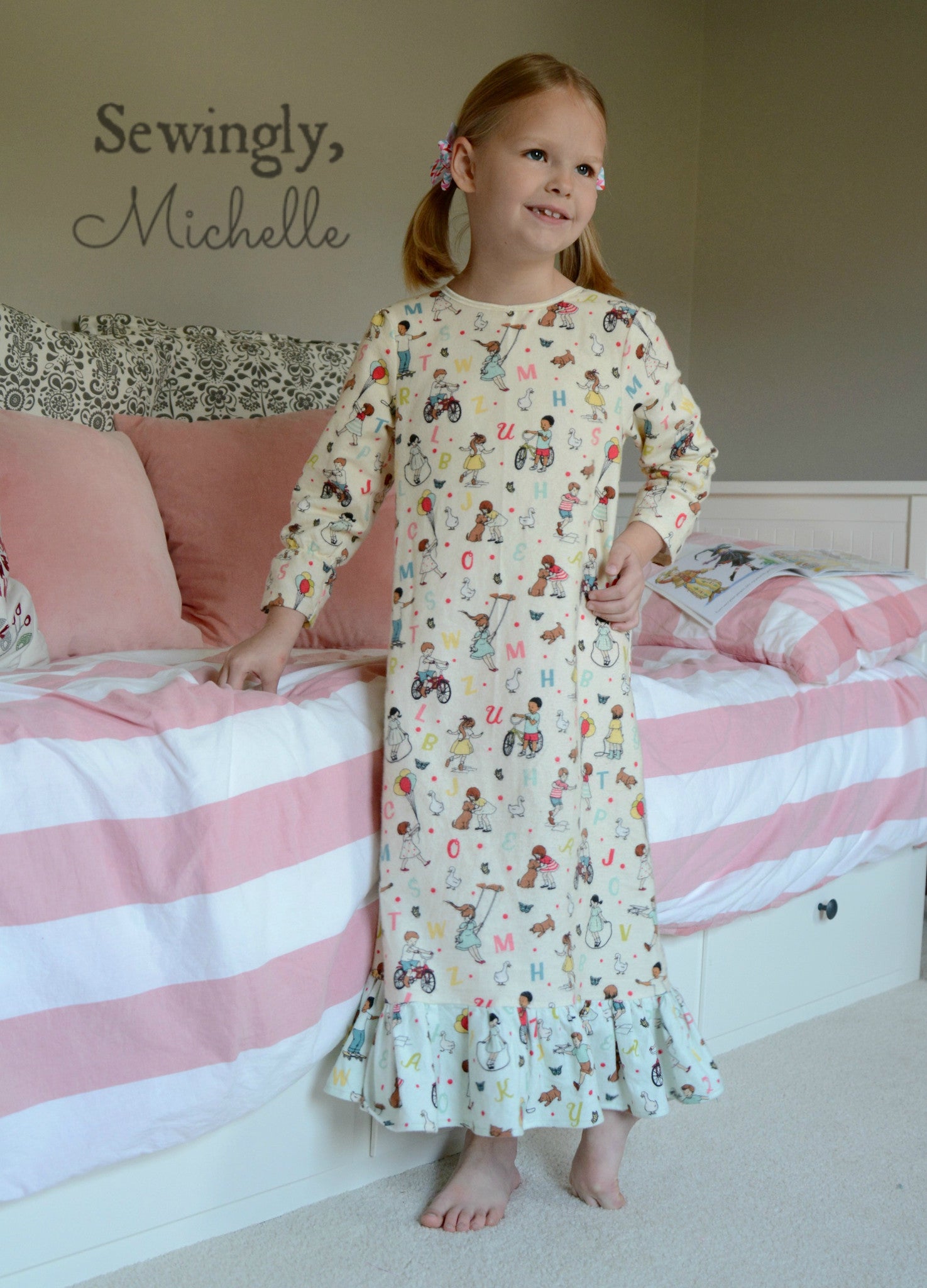 Girls Dream Catcher Nightgown Sewing Pattern