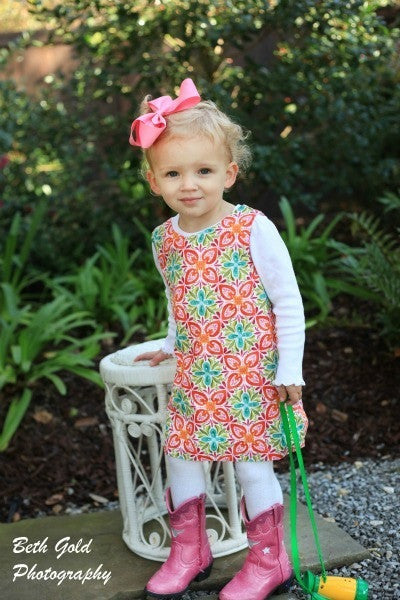 Classic A-Line Dress for Girls (Sizes 6m-10yrs)