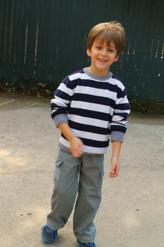 Belted Cargo Pants for Boys and Girls (Sizes 3m-12yrs)