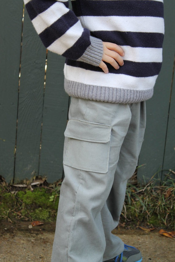 Belted Cargo Pants for Boys and Girls (Sizes 3m-12yrs)