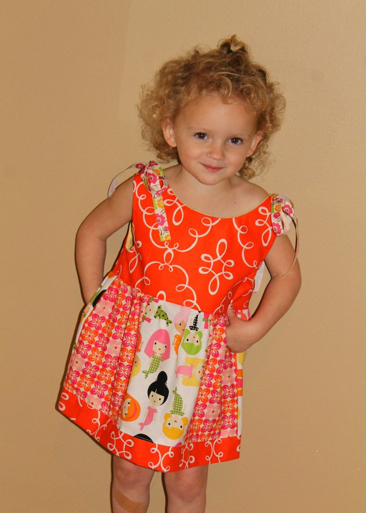 Love Me Knots Dress for Girls (Sizes 6m-12yrs)