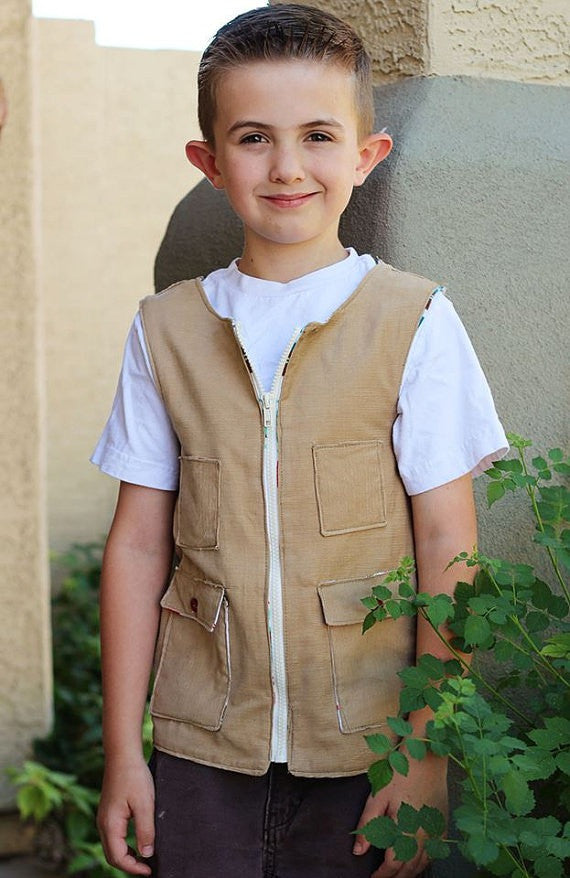 Boy's Cargo Vest (Sizes 3m-10yrs)
