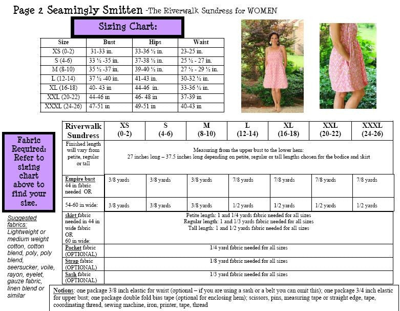 Riverwalk Sundress for Women sizes XS-XXXL (0-26)