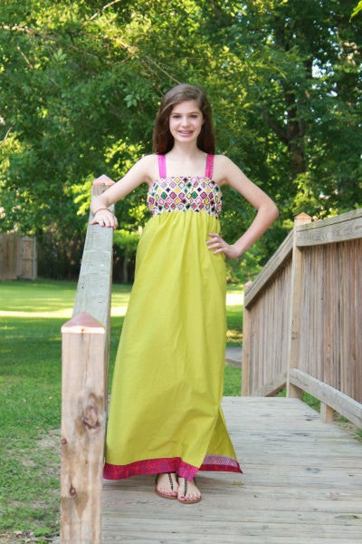 Tween/Teen Maxi Dress for Girls (Sizes 8yrs-16 yrs)